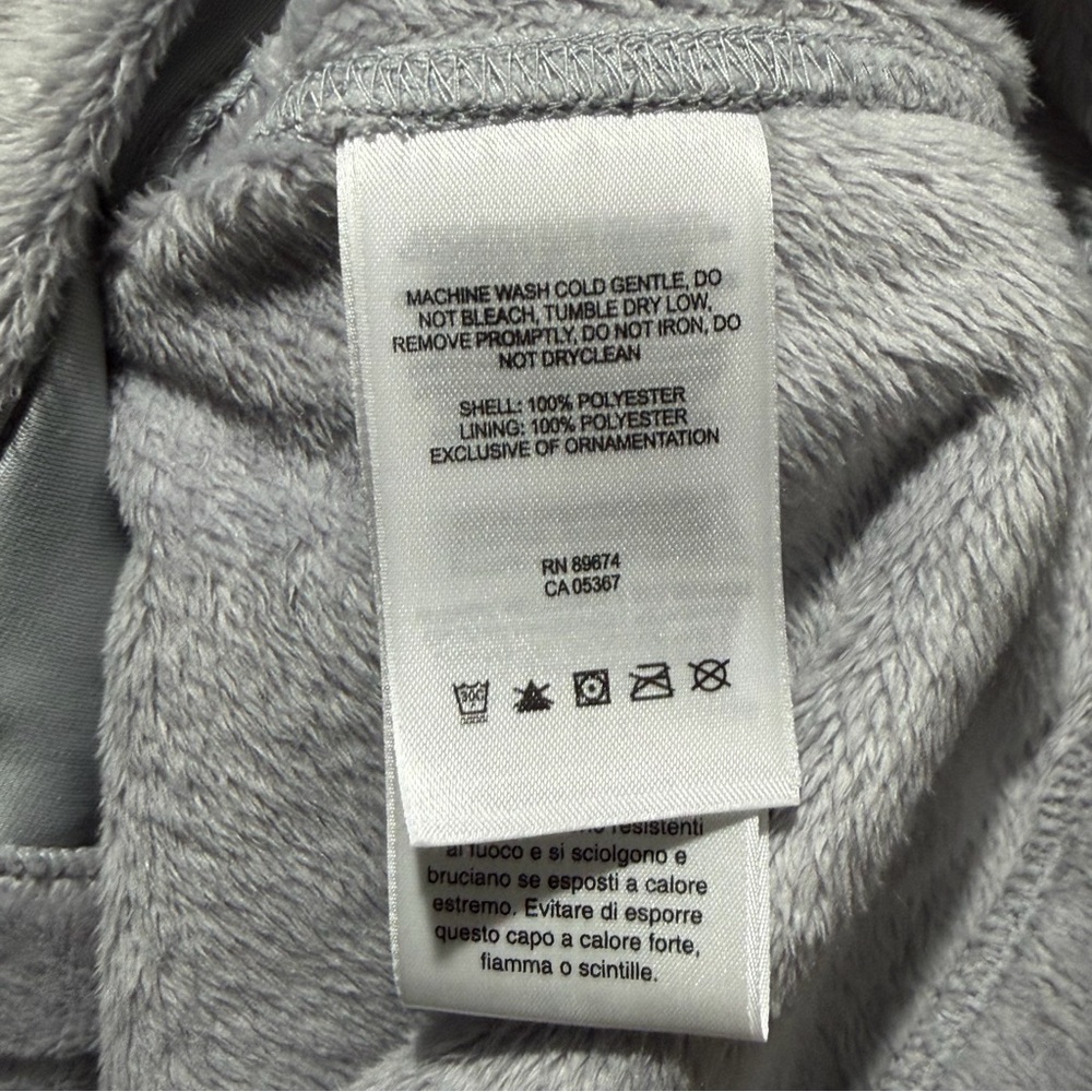 Cute Women’s Fuzzy Mountain Hard Wear Gray Fleece Vest Size Large Outdoors - Picture 6 of 8